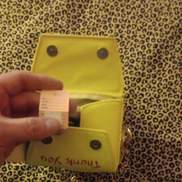 Vibrant Yellow Pagoda Print Mini Bag - Picture 5 of 5